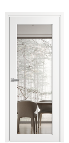 Дверь межкомнатная Strada 11 Цвет Белый Покрытие Эмаль  Наличник L 50 Цена 46225