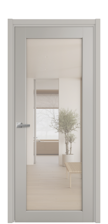 Дверь межкомнатная Strada 11 Цвет Серый Шелк Покрытие Эмаль  Наличник L 50 Цена 43925