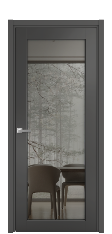 Дверь межкомнатная Strada 11 Цвет Антрацит Покрытие Эмаль  Наличник L 50 Цена 50340