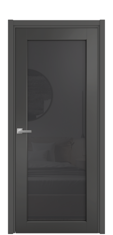 Дверь межкомнатная Strada 11 Цвет Антрацит Покрытие Эмаль  Наличник L 50 Цена 44425