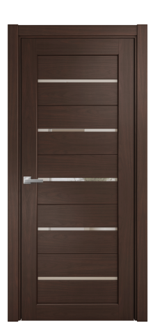 Дверь межкомнатная Strada 15 Цвет Каштановый Орех Покрытие Шпон натуральный  Наличник L 75 Цена 46775