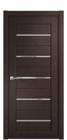 Дверь межкомнатная Strada 15 Цвет Мореный Дуб Покрытие Шпон натуральный  Наличник L 75 Цена 43100