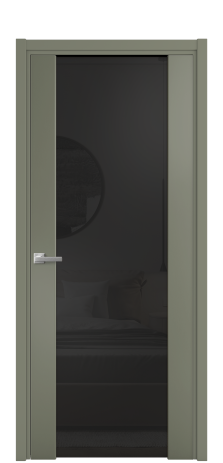 Дверь межкомнатная Vario 11 Цвет Зеленый Покрытие Эмаль  Наличник L 50 Цена 49725