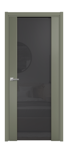 Дверь межкомнатная Vario 11 Цвет Зеленый Покрытие Эмаль  Наличник L 50 Цена 50225