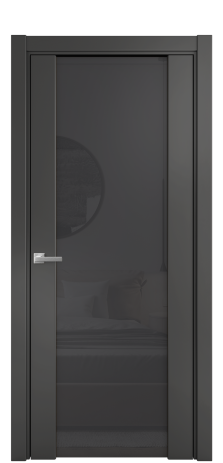 Дверь межкомнатная Vario 11 Цвет Антрацит Покрытие Эмаль  Наличник L 75 Цена 45575