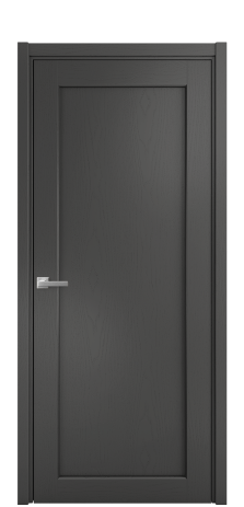 Дверь межкомнатная Strada 01 Цвет Ясень Антрацит Покрытие Шпон крашеный  Наличник L 50 Цена 43275