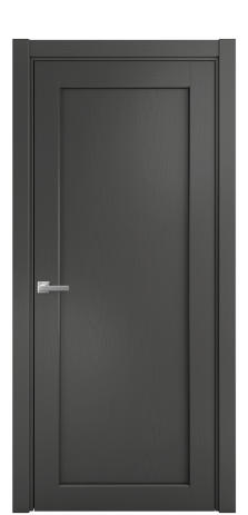 Дверь межкомнатная Strada 01 Цвет Ясень Антрацит Покрытие Шпон крашеный  Наличник L 75 Цена 39250