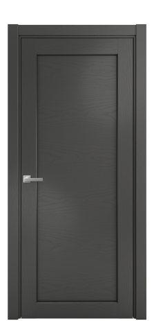 Дверь межкомнатная Strada 01 Цвет Ясень Антрацит Покрытие Шпон крашеный  Наличник L 75 Цена 42175