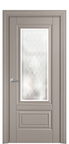 Дверь межкомнатная Elegance 2B Цвет Какао Покрытие Эмаль  Наличник Etna 85 Цена 49500