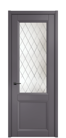 Дверь межкомнатная Беллуно 2 Цвет Фиолетовый Покрытие ЭМАЛИ Эмаль Наличник L 50 Цена 65998