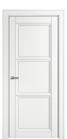Дверь межкомнатная Belluno 3B Цвет Белый Покрытие Эмаль  Наличник Komo 90 Цена 60925