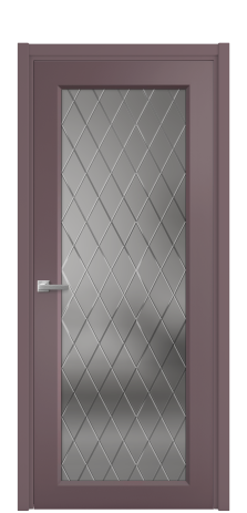 Дверь межкомнатная Stripe 1 Цвет Лиловый Покрытие Эмаль  Наличник L 50 Цена 46365