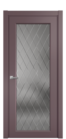 Дверь межкомнатная Stripe 1 Цвет Лиловый Покрытие Эмаль  Наличник L 75 Цена 42265
