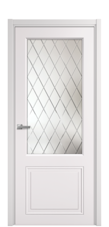 Дверь межкомнатная Stripe 2 Цвет Крем Покрытие Эмаль  Наличник L 50 Цена 44830