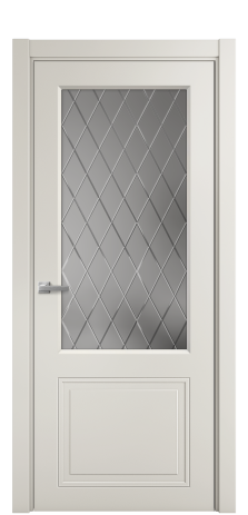 Дверь межкомнатная Stripe 2 Цвет Дымчатый Покрытие Эмаль  Наличник L 75 Цена 41280