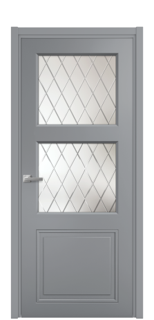 Дверь межкомнатная Stripe 3 Цвет Гриджио Покрытие Эмаль  Наличник L 50 Цена 44900