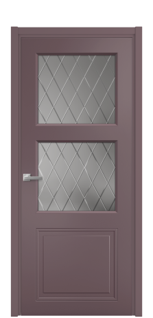Дверь межкомнатная Stripe 3 Цвет Лиловый Покрытие Эмаль  Наличник L 50 Цена 45450