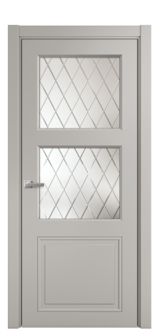 Дверь межкомнатная Stripe 3 Цвет Серый Шелк Покрытие Эмаль  Наличник L 75 Цена 40800