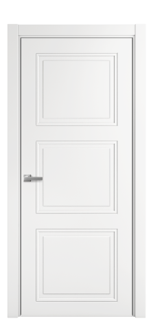Дверь межкомнатная Stripe 3 Цвет Белый Покрытие Эмаль  Наличник L 75 Цена 39298