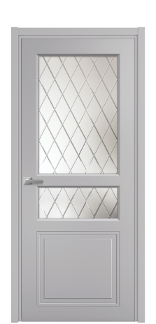 Дверь межкомнатная Страйп 4 Цвет Галечный Покрытие Эмаль  Наличник L 50 Цена 45341