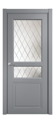 Дверь межкомнатная Stripe 4 Цвет Гриджио Покрытие Эмаль  Наличник L 75 Цена 39698
