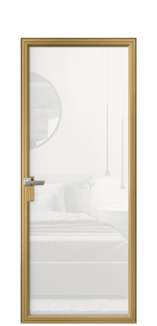 Дверь межкомнатная Frame 01 Цвет Латунь Покрытие Алюминий  Наличник Скрытый короб Цена 68284