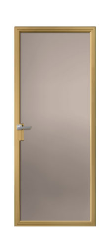 Дверь межкомнатная Frame 01 Цвет Латунь Покрытие Алюминий  Наличник Скрытый короб Цена 74365