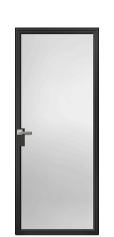 Дверь межкомнатная Frame 01 Цвет Черный Покрытие Алюминий  Наличник Скрытый короб Цена 72853