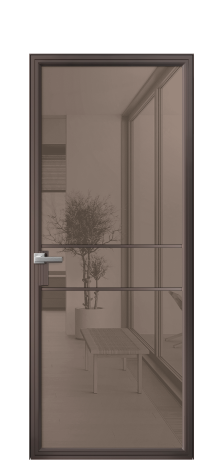 Дверь межкомнатная Frame 02 Цвет Антик Покрытие Алюминий  Наличник Скрытый короб Цена 71290