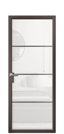 Дверь межкомнатная Frame 04 Цвет Антик Покрытие Алюминий  Наличник Скрытый короб Цена 67034