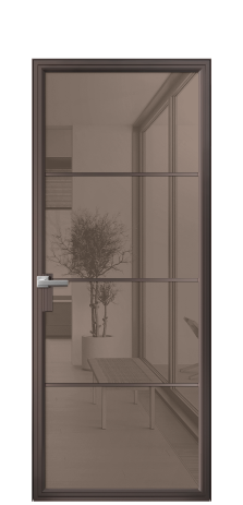 Дверь межкомнатная Frame 04 Цвет Антик Покрытие Алюминий  Наличник Скрытый короб Цена 72170