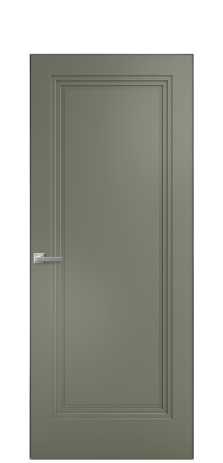 Дверь межкомнатная Степ 01 Цвет Зеленый Покрытие Эмаль  Наличник Скрытый короб хром Цена 53768