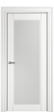 Дверь межкомнатная Степ 02 Цвет Белый Покрытие Эмаль  Наличник Lacio 110 Цена 65275