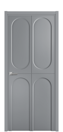 Дверь межкомнатная Anse 4 Цвет Гриджио Покрытие Эмаль  Наличник L 50 Цена 52175