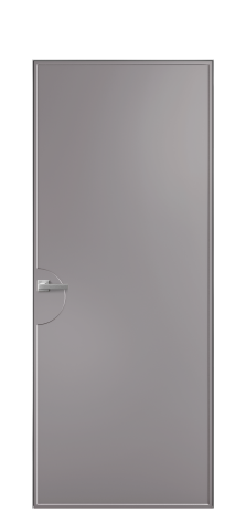 Дверь межкомнатная Line 2 Цвет Ирис Покрытие Эмаль  Наличник Скрытый короб хром Цена 74810