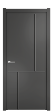 Дверь межкомнатная Line 3 Цвет Антрацит Покрытие Эмаль  Наличник L 75 Цена 57675