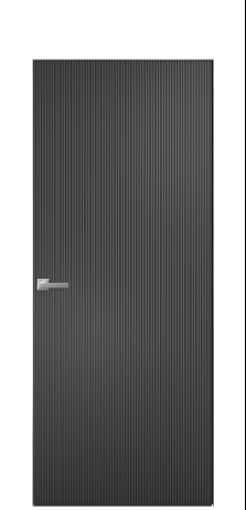 Дверь межкомнатная Бриз 1 Цвет Антрацит Покрытие Эмаль  Наличник Скрытый короб хром Цена 60593