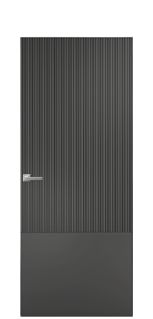 Дверь межкомнатная Breeze 3 Цвет Антрацит Покрытие Эмаль  Наличник Скрытый короб хром Цена 60593