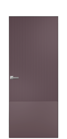 Дверь межкомнатная Breeze 3 Цвет Лиловый Покрытие Эмаль  Наличник Скрытый короб хром Цена 76880