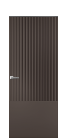Дверь межкомнатная Breeze 3 Цвет Коричневый Покрытие Эмаль  Наличник Скрытый короб хром Цена 76880