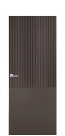 Дверь межкомнатная Breeze 5 Цвет Коричневый Покрытие Эмаль  Наличник Скрытый короб хром Цена 60593