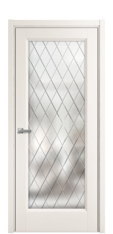 Дверь межкомнатная Неоклассик 1 Цвет Ясень Молочный Покрытие Шпон крашеный  Наличник L 50 Цена 46680