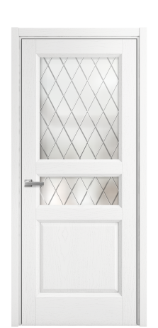 Дверь межкомнатная Неоклассик 4 Цвет Ясень Белый Покрытие Шпон крашеный  Наличник L 50 Цена 46750