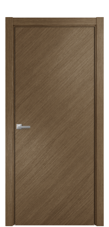 Дверь межкомнатная Порте 39-00 в шпоне Цвет Дуб Шоколад Покрытие Шпон масло диагональ Наличник L 75 Цена 54325