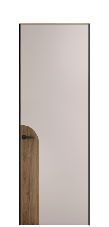 Дверь межкомнатная Дуэт 20 Цвет Пудра Покрытие ЭМАЛИ Эмаль Наличник Скрытый короб золото Цена 55213