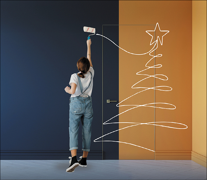 Скидка 26% на скрытые двери в покрытии грунт и Fine Line